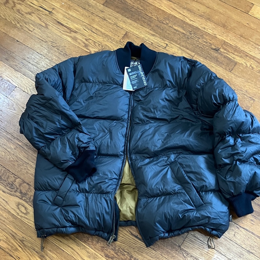 Eddie Bauer Black and Tan Down 650 Jacket